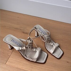 Bocci Women's Cream Heeled Sandals